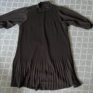 Nanette Elegant Black Pleated Dress size 8